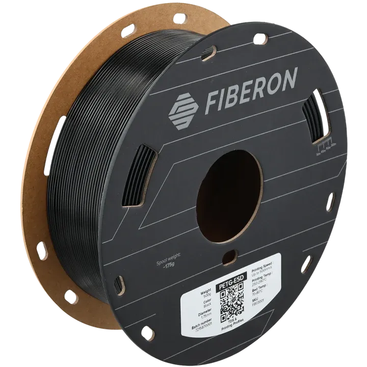 Fiberon PETG-ESD Black - 0.5 Kg