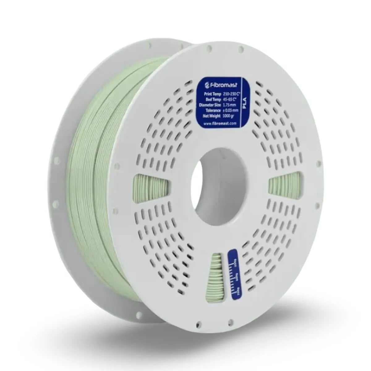 fibromast pastel pla filament yeşil 1.75 mm 1 kg