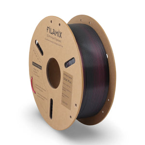Filamix Magic Silk İki Renkli PLA Filament - Siyah-Kırmızı