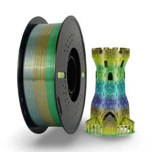 Kingroon Silk PLA Rainbow Filament - Forest