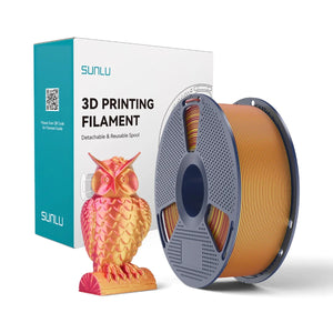 Sunlu Silk İki Renkli PLA+ (PLA Plus) Filament - Kırmızı-Altın