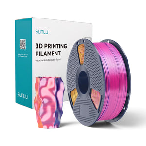 Sunlu Silk Üç Renkli PLA+ (PLA Plus) Filament - Kırmızı-Sarı-Mavi