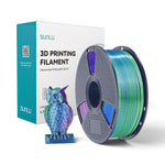 Sunlu Silk Üç Renkli PLA+ (PLA Plus) Filament - Mavi-Yeşil-Mor