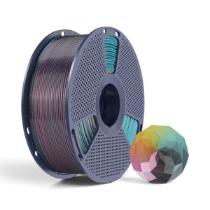 Sunlu Silk Dört Renkli PLA+ (PLA Plus) Filament - Kırmızı-Sarı-Yeşil-Siyah