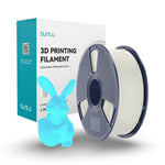 sunlu karanlıkta parlayan glow in the dark pla filament beyaz mavi 1.75 mm 1 kg
