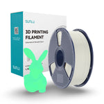 sunlu karanlıkta parlayan glow in the dark pla filament beyaz yeşil 1.75 mm 1 kg