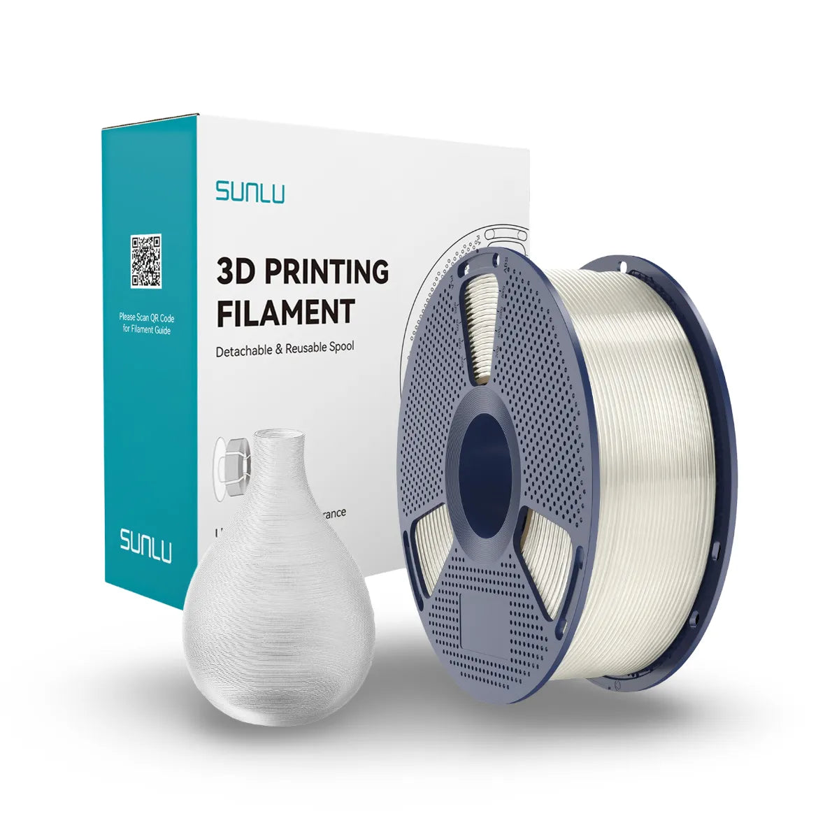 sunlu transparan şeffaf pla filament şeffaf 1.75 mm 1 kg