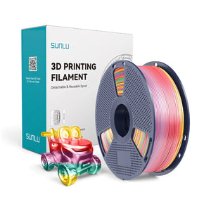 Sunlu Silk Rainbow PLA+ (PLA Plus) Filament - Silk Rainbow-01