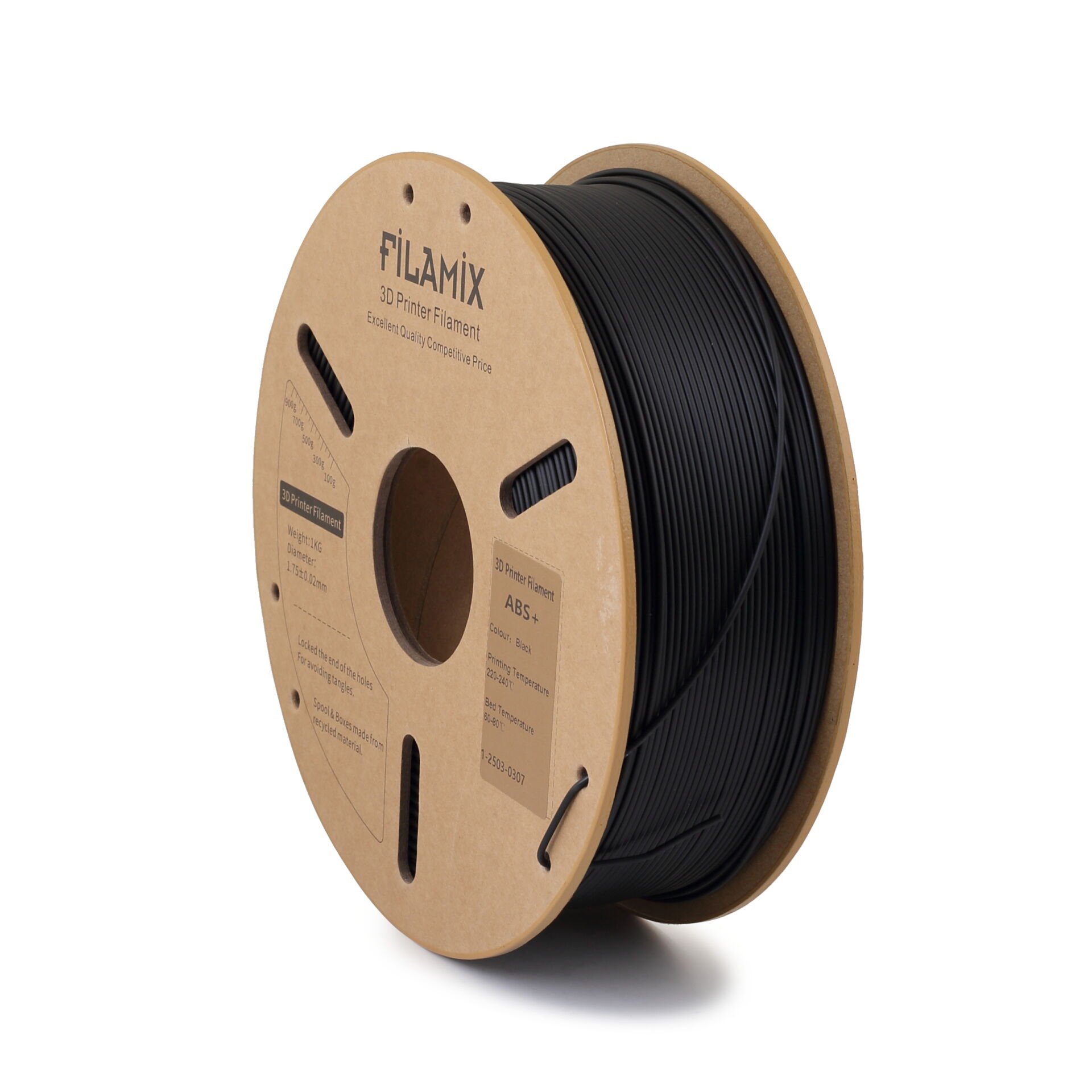 Filamix ABS+ (ABS Plus)  Filament Siyah
