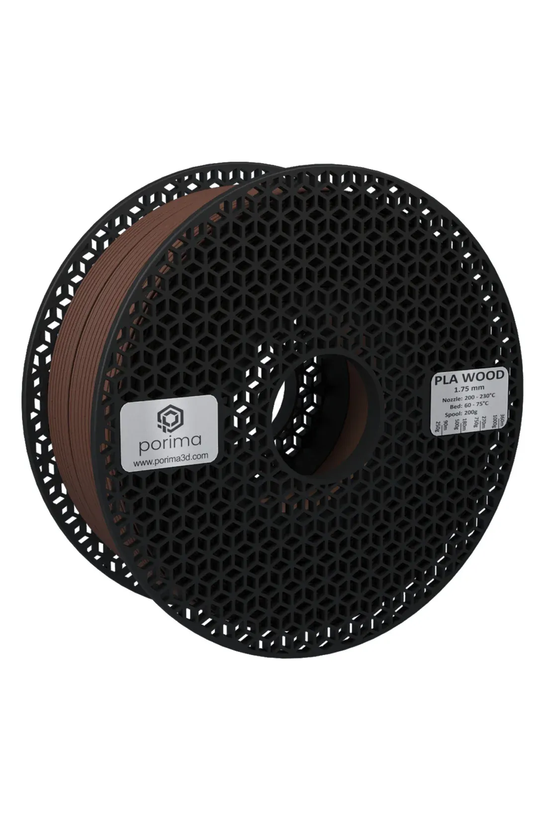 Porima Wood PLA Ahşap Katkılı Filament Ceviz