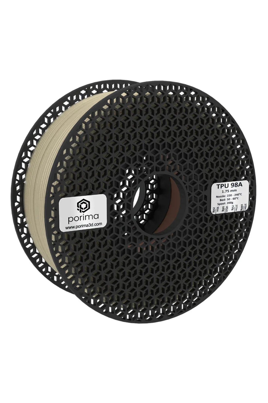 Porima TPU 98A Esnek Filament Naturel