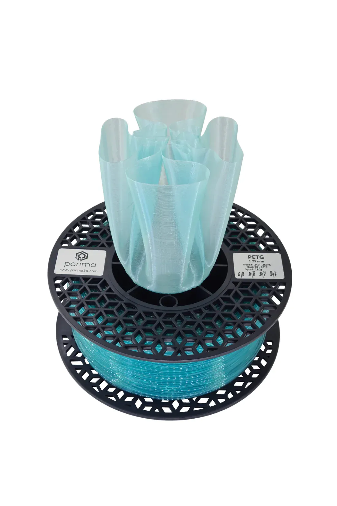 Porima Transparan PETG Filament Buz Mavi