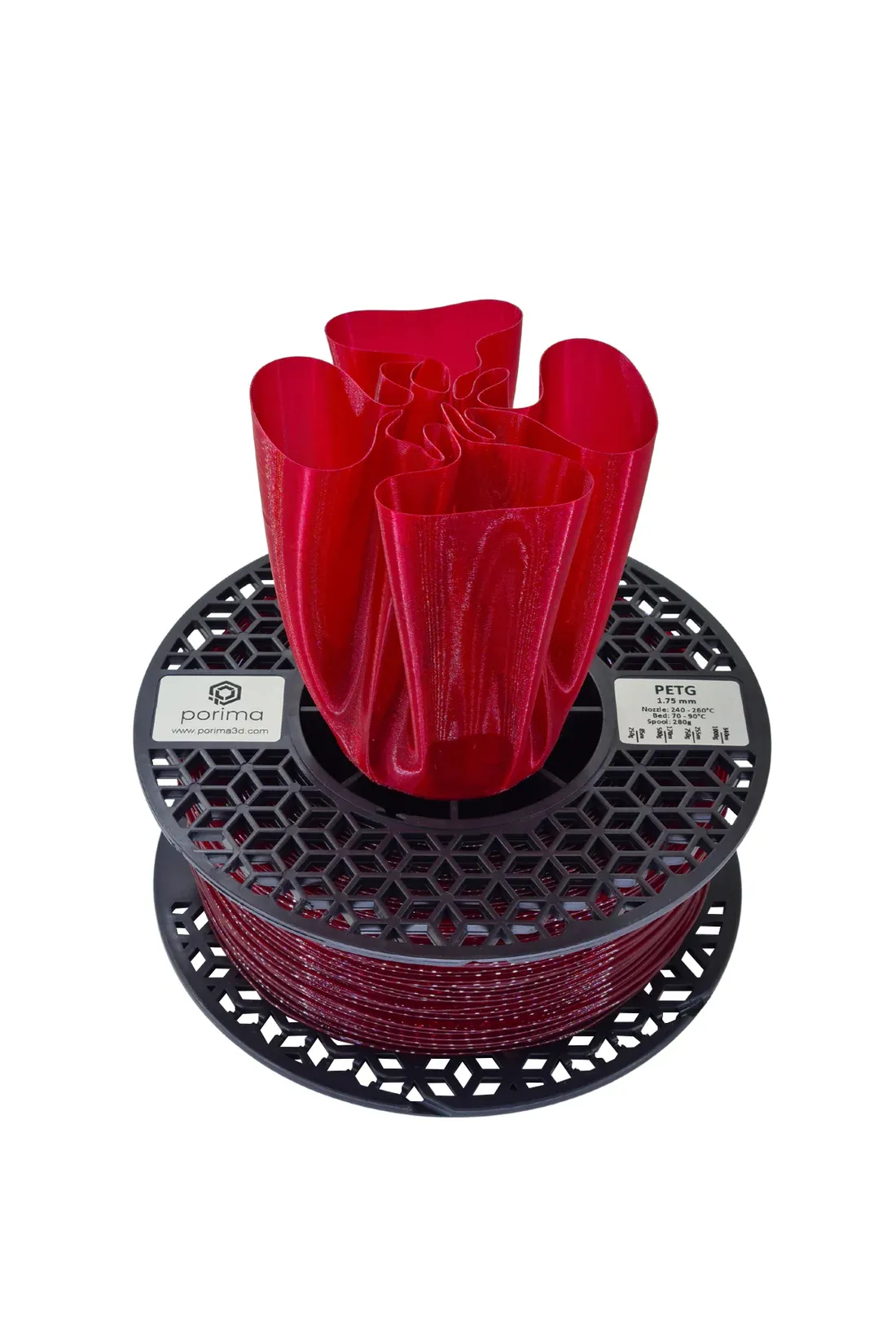 Porima Transparan PETG Filament Şarap Kırmızı