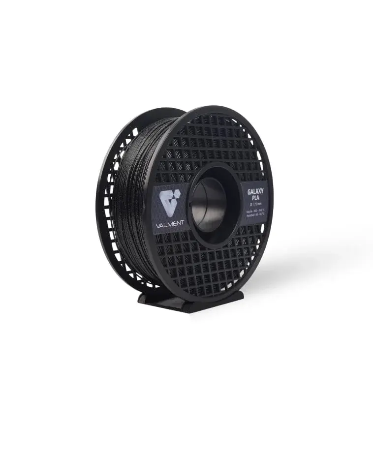 Valment Premium Galaxy PLA Simli Filament Siyah