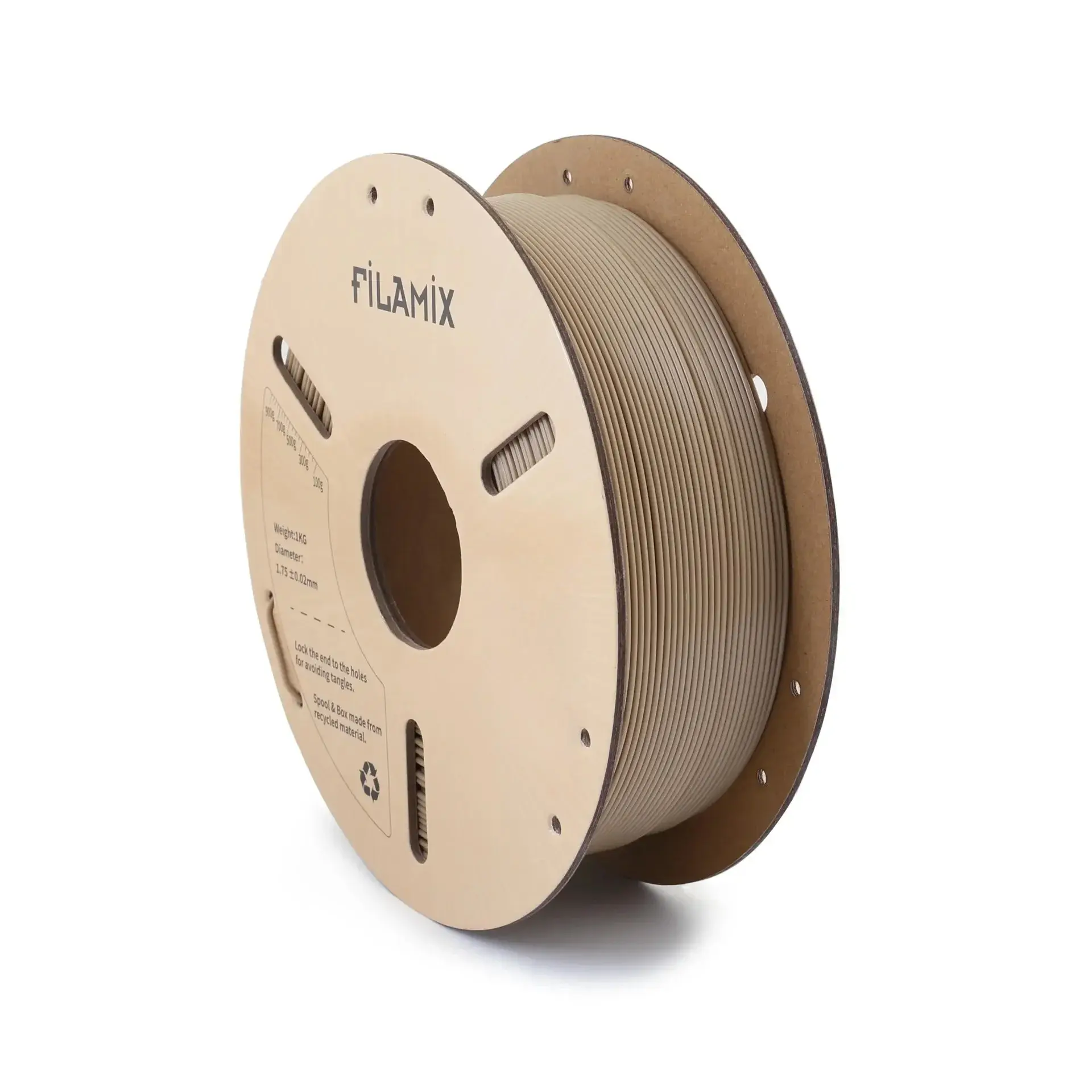 Filamix PLA Plus (PLA+) Filament 1.75 mm 1 Kg - Ahşap Rengi