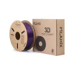 Filamix Magic Silk İki Renkli PLA Filament 1.75 mm 1 Kg - Siyah-Mor