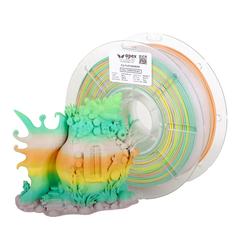 Apex Rainbow PLA+ Filament Türk Lokumu