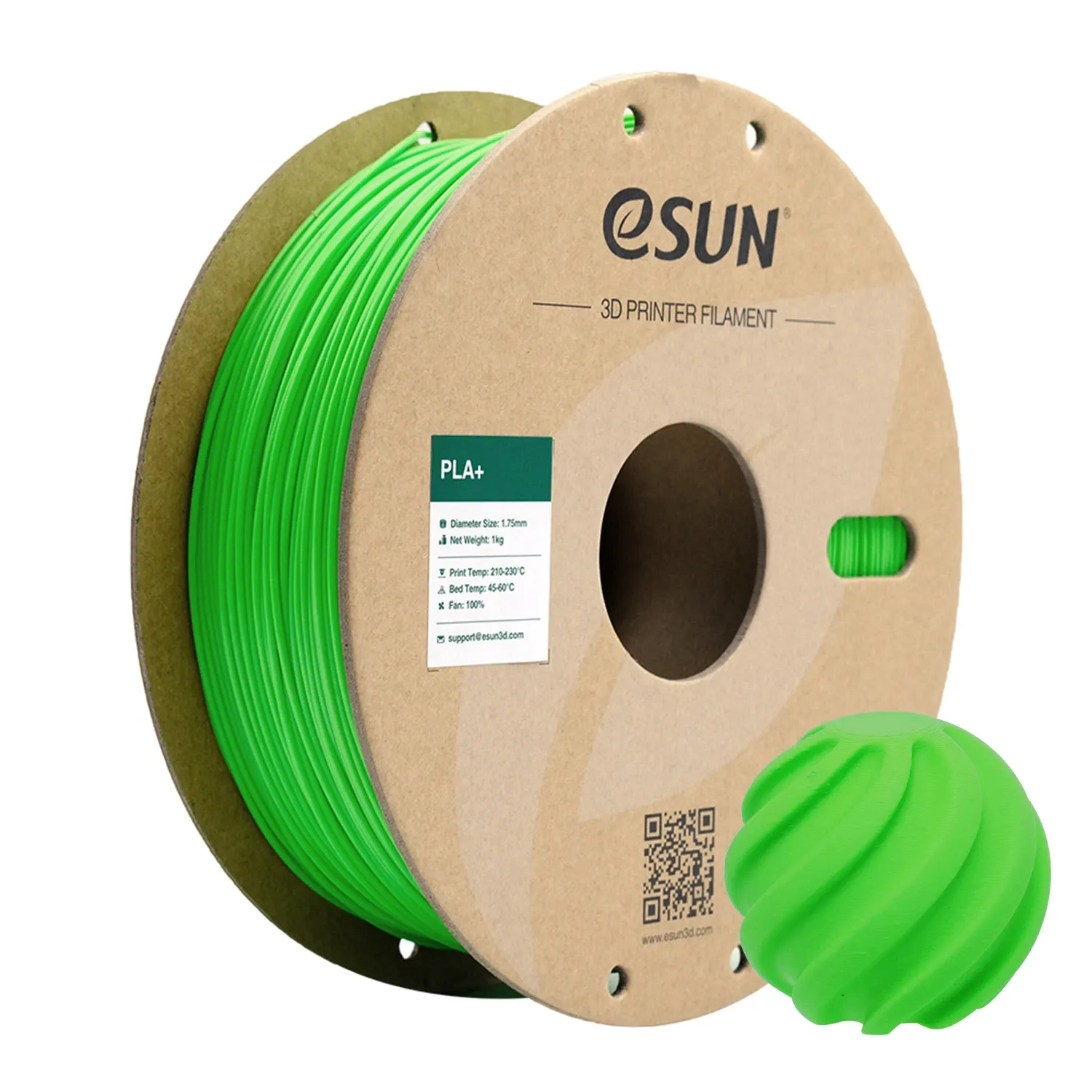 eSUN PLA+ (PLA Plus) Filament Açık Yeşil
