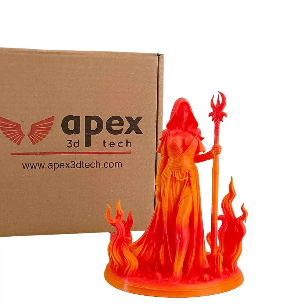 Apex Gradyant Renk Geçişli PLA+ Filament Alev Topu