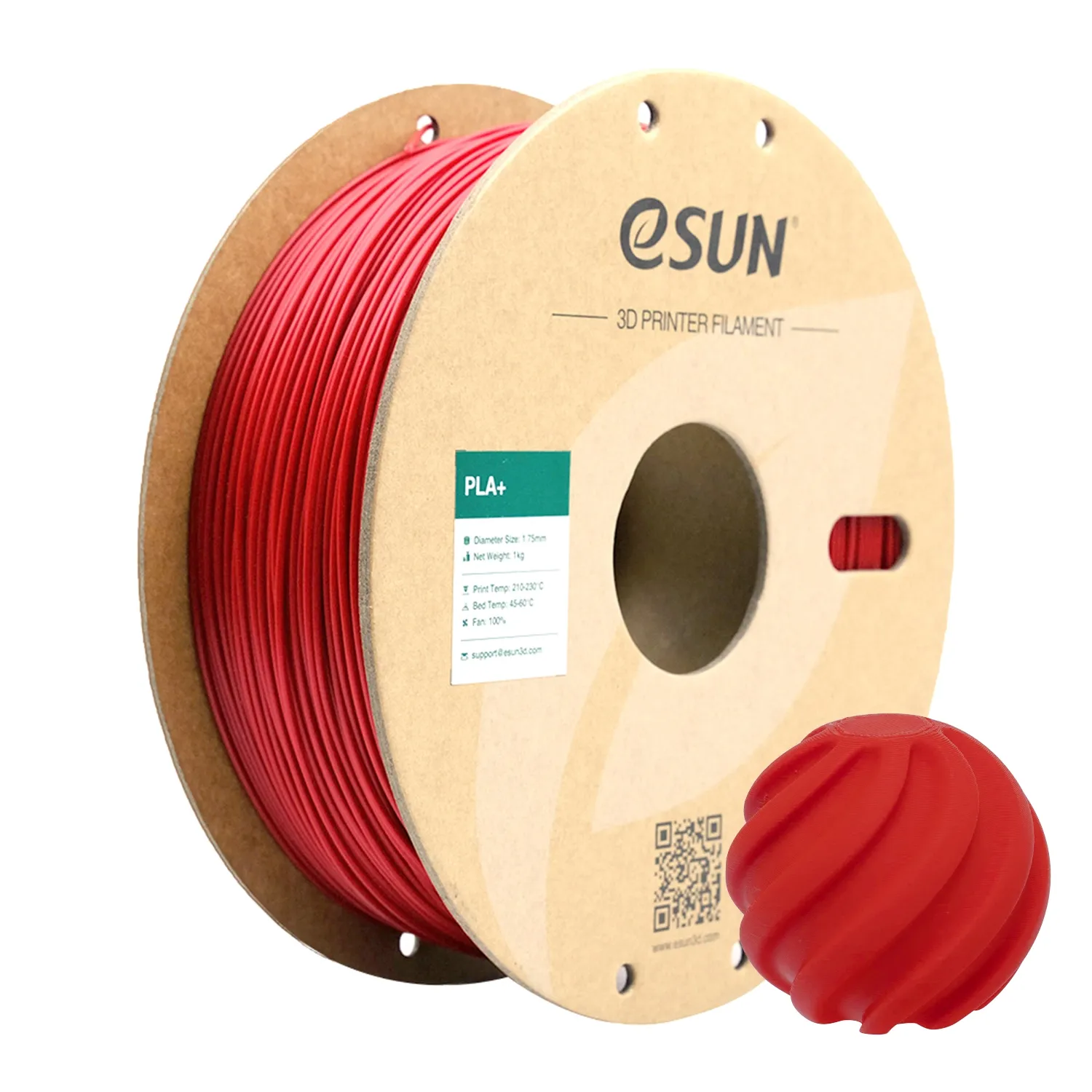 eSUN PLA+ (PLA Plus) Filament Ateş Kırmızı