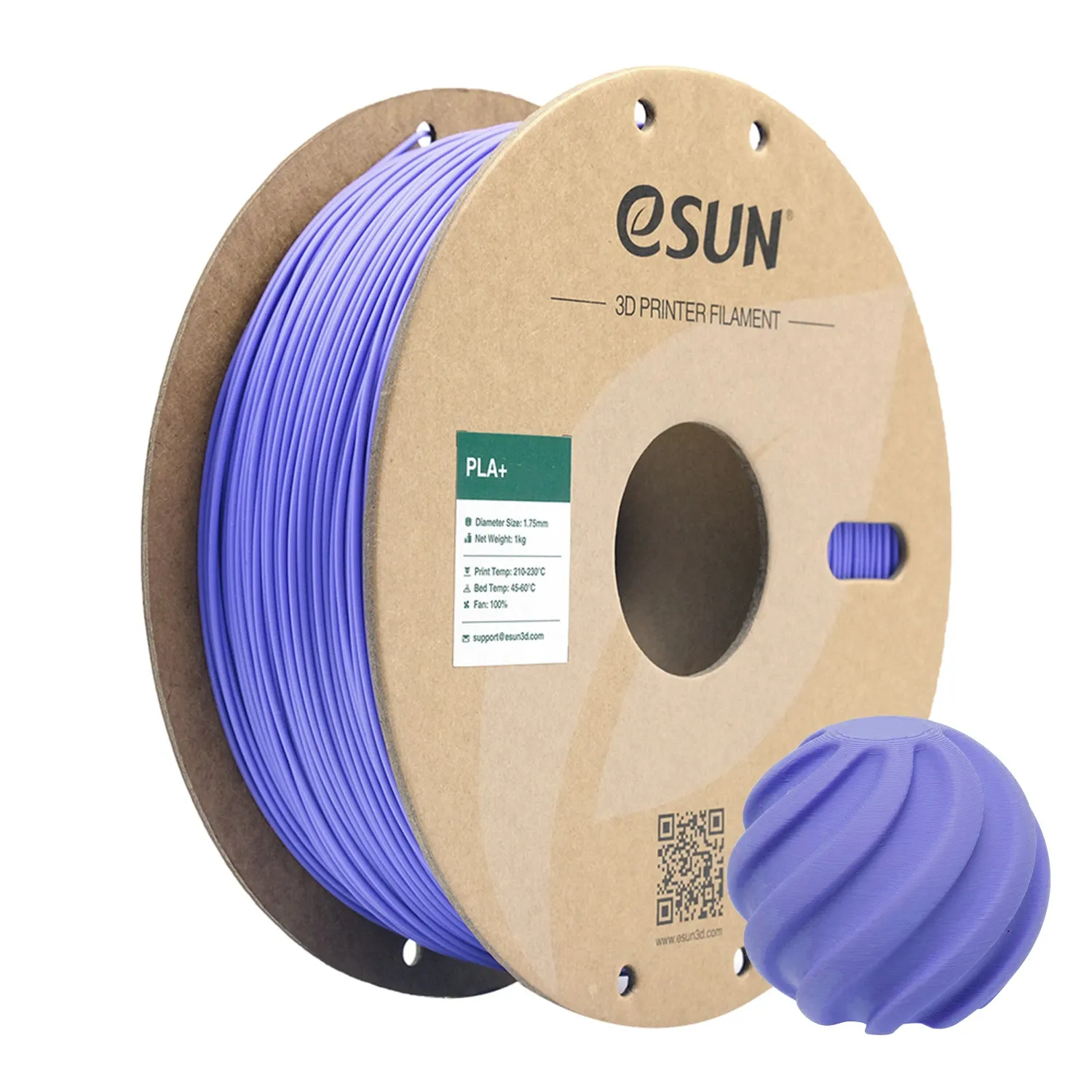 eSUN PLA+ (PLA Plus) Filament Menekşe Mavi