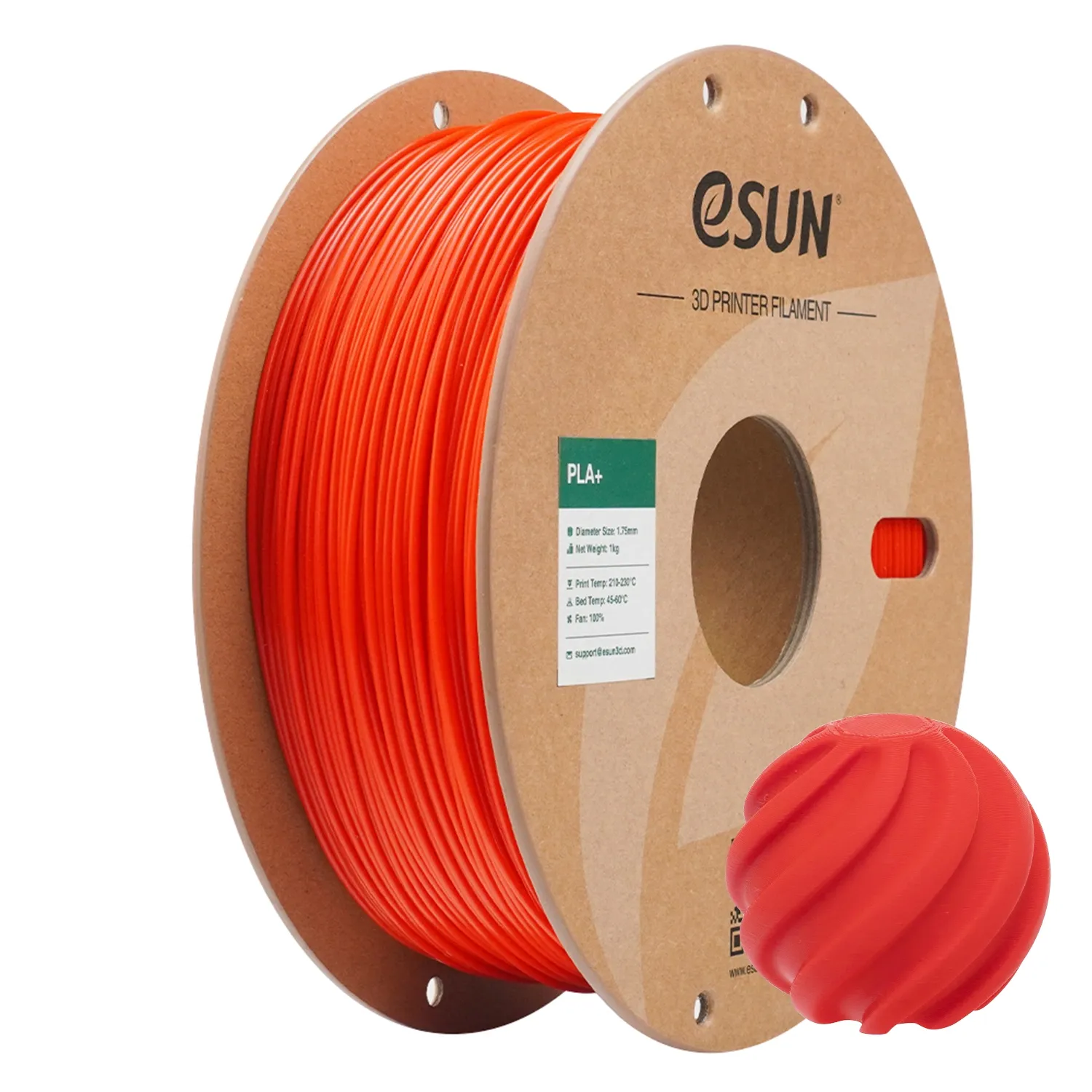 eSUN PLA+ (PLA Plus) Filament RGB Kırmızı
