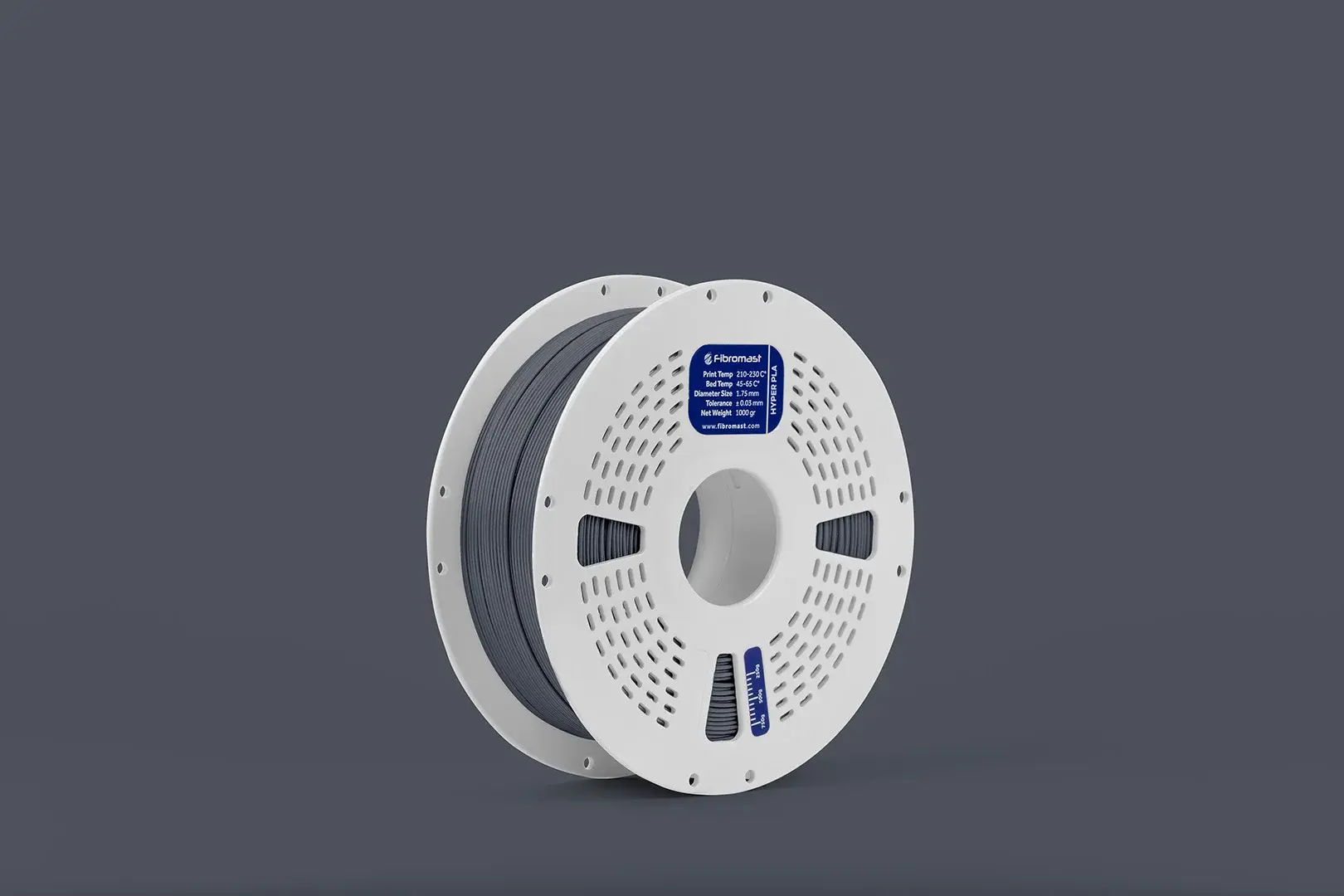 Fibromast Hyper PLA Filament Antrasit Gri