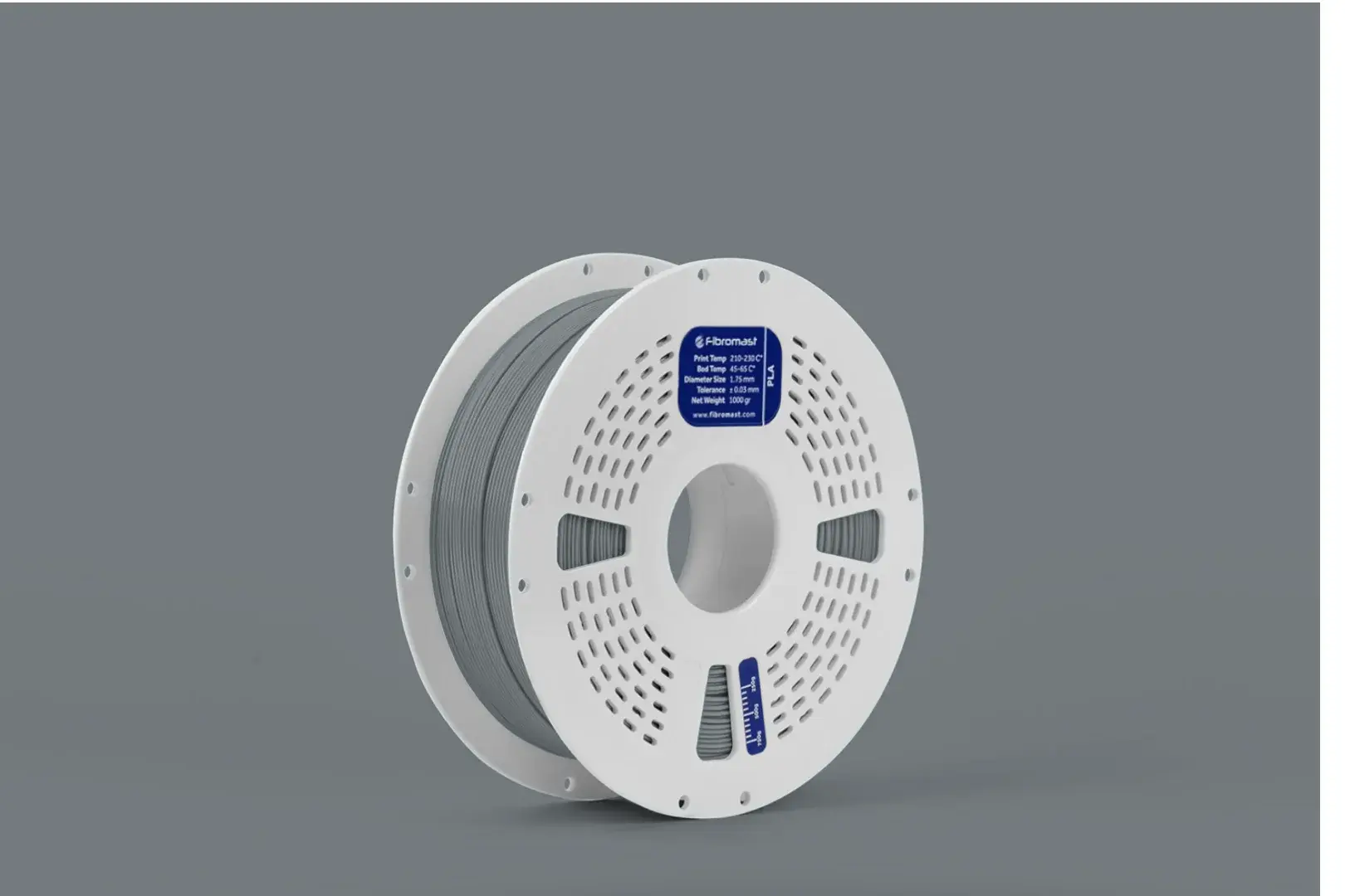 Fibromast PLA Filament Iron Gray