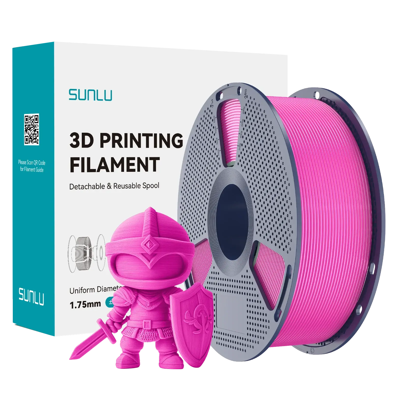 Sunlu PLA+ (PLA Plus) Filament Magenta