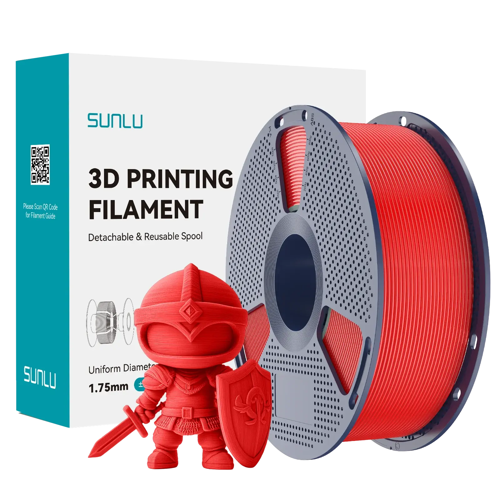 Sunlu PLA+ (PLA Plus) Filament Kırmızı (Red)