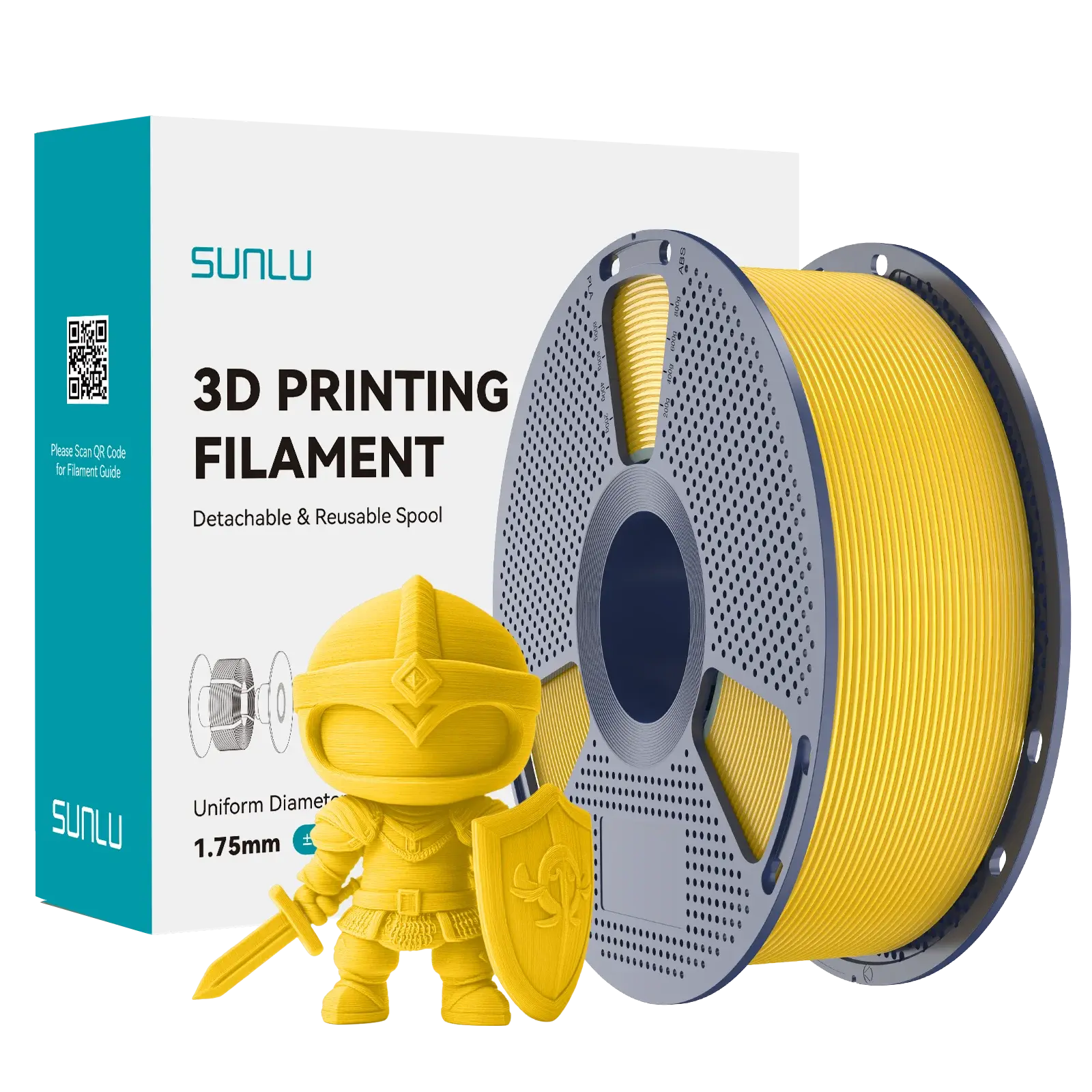 Sunlu PLA+ (PLA Plus) Filament Parlak Sarı (Vivid Yellow)