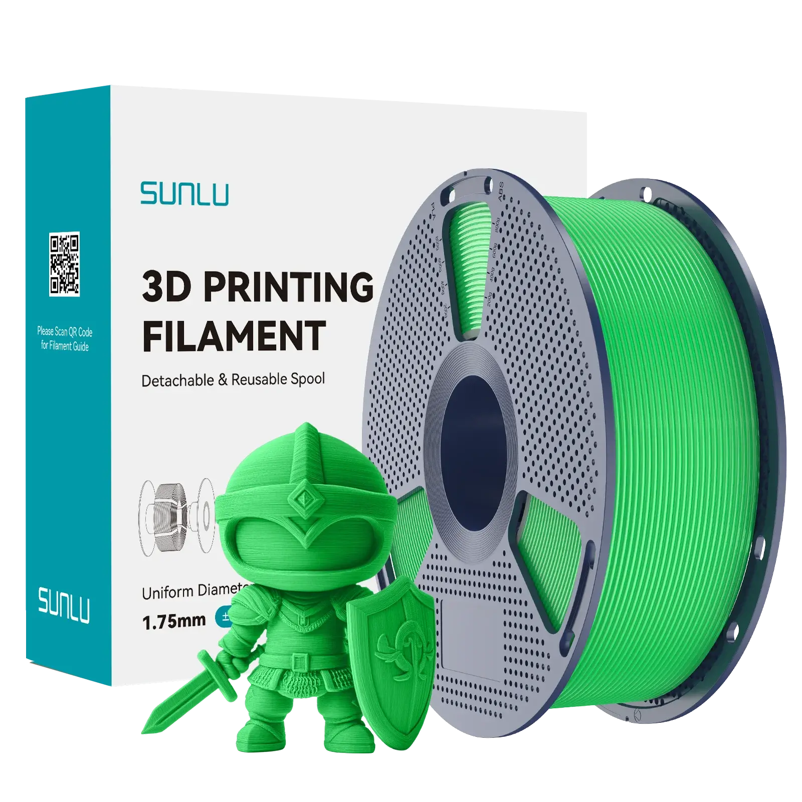 Sunlu PLA+ (PLA Plus) Filament Yeşil (Green)