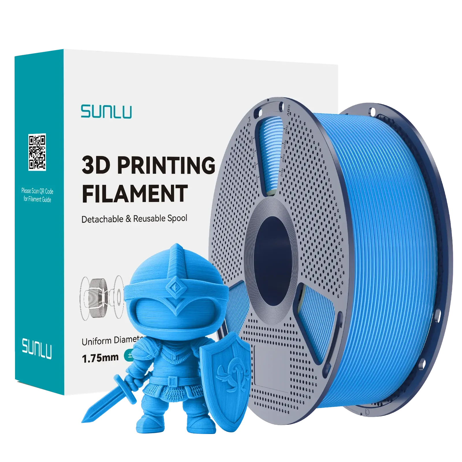 Sunlu PLA+ (PLA Plus) Filament Camgöbeği (Cyan)