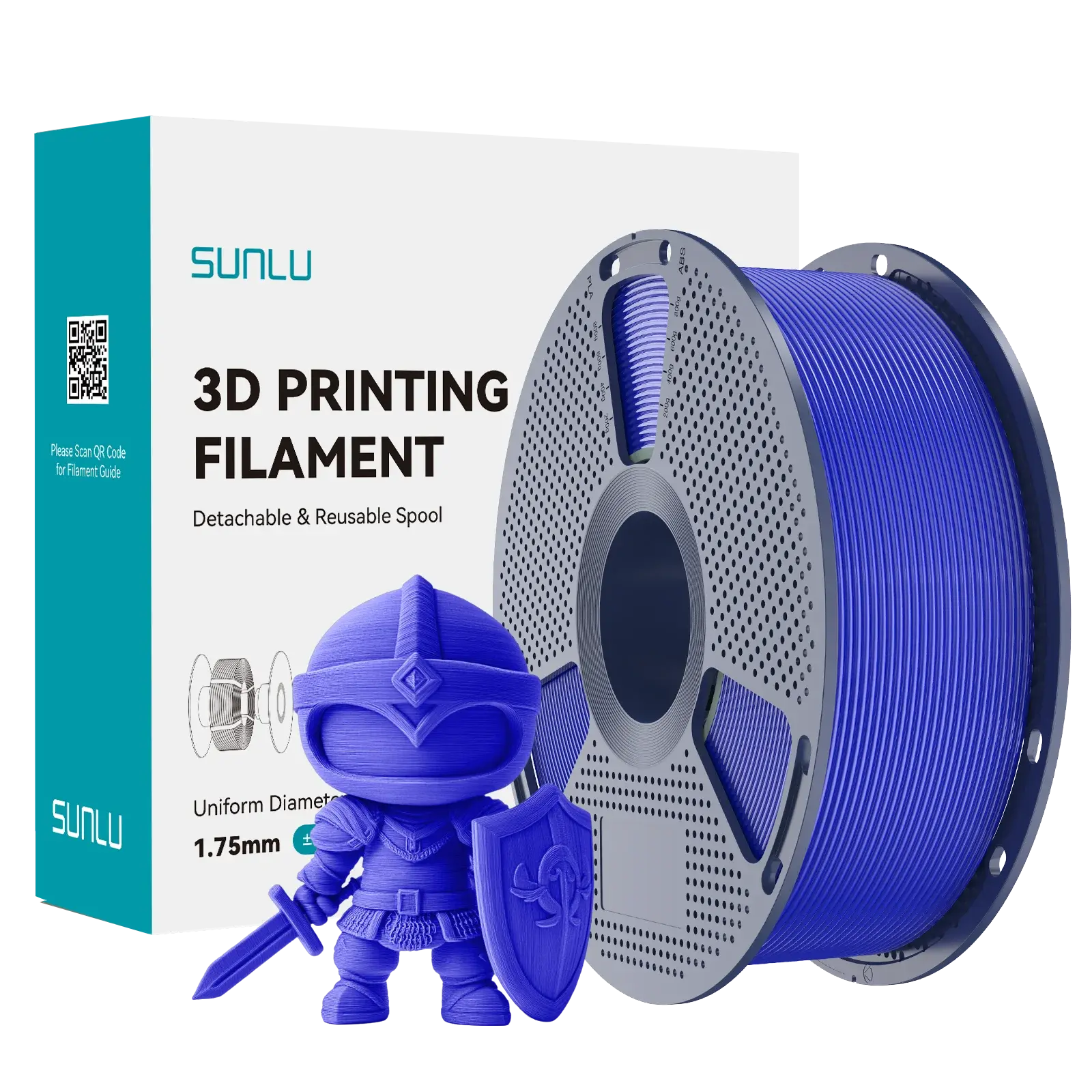Sunlu PLA+ (PLA Plus) Filament Mavi (Klein Blue)