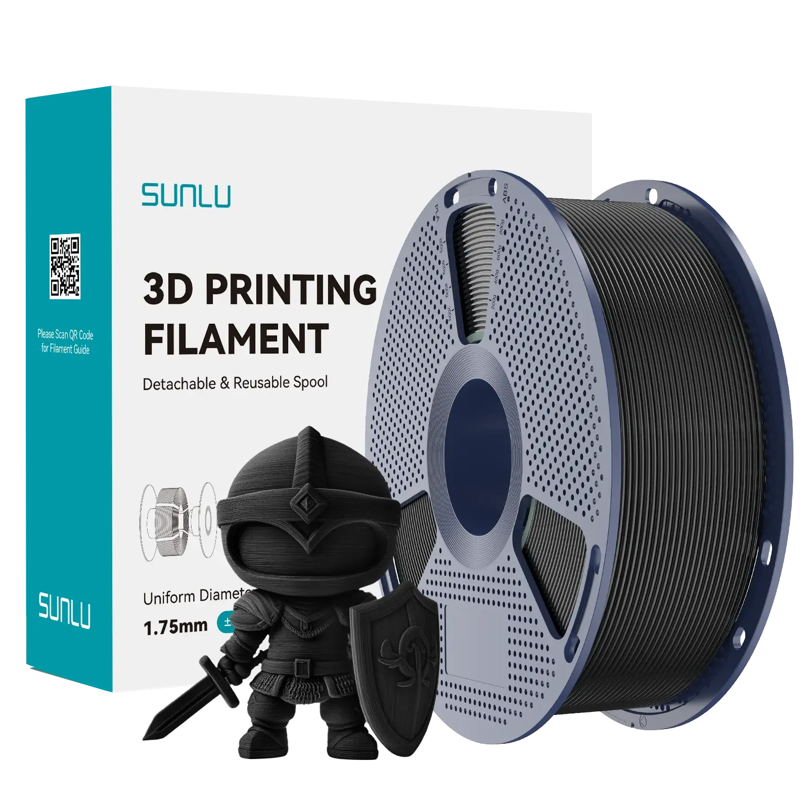 Sunlu PLA+ (PLA Plus) Filament Siyah (Black)