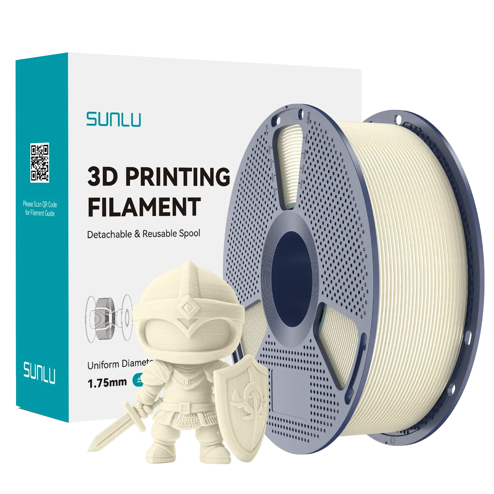 Sunlu PLA+ (PLA Plus) Filament Kemik Beyazı (Bone White)