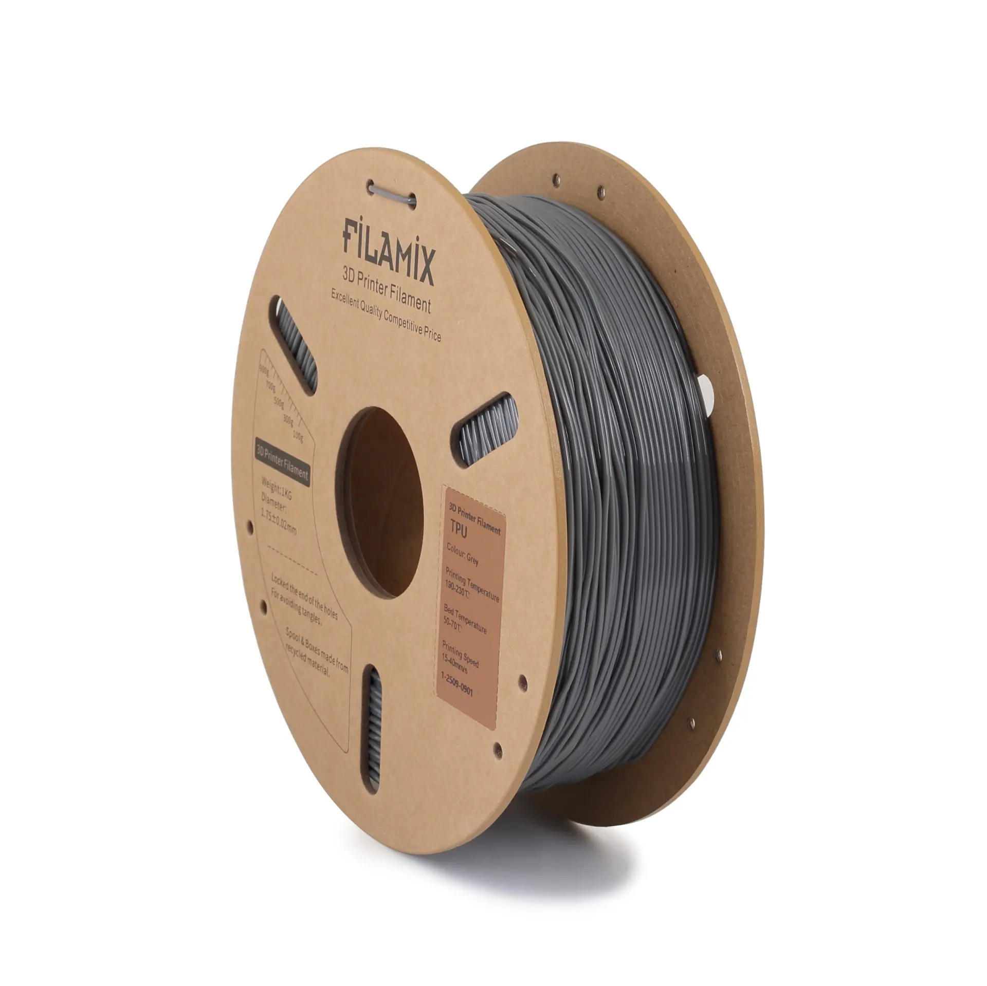 Filamix TPU Filament Shore 95A Gri