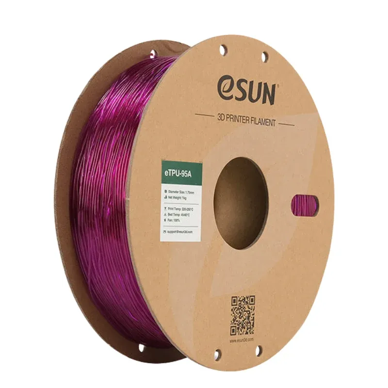 eSUN TPU-95A Filament Transparan Mor