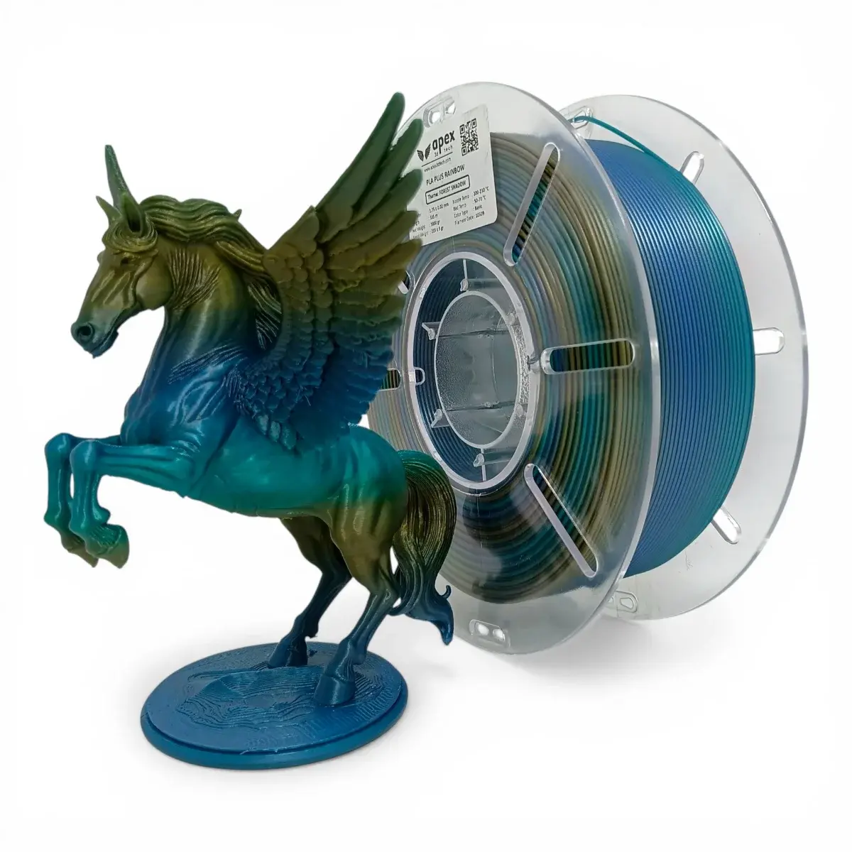 Apex Rainbow PLA+ Filament Orman Gölgesi