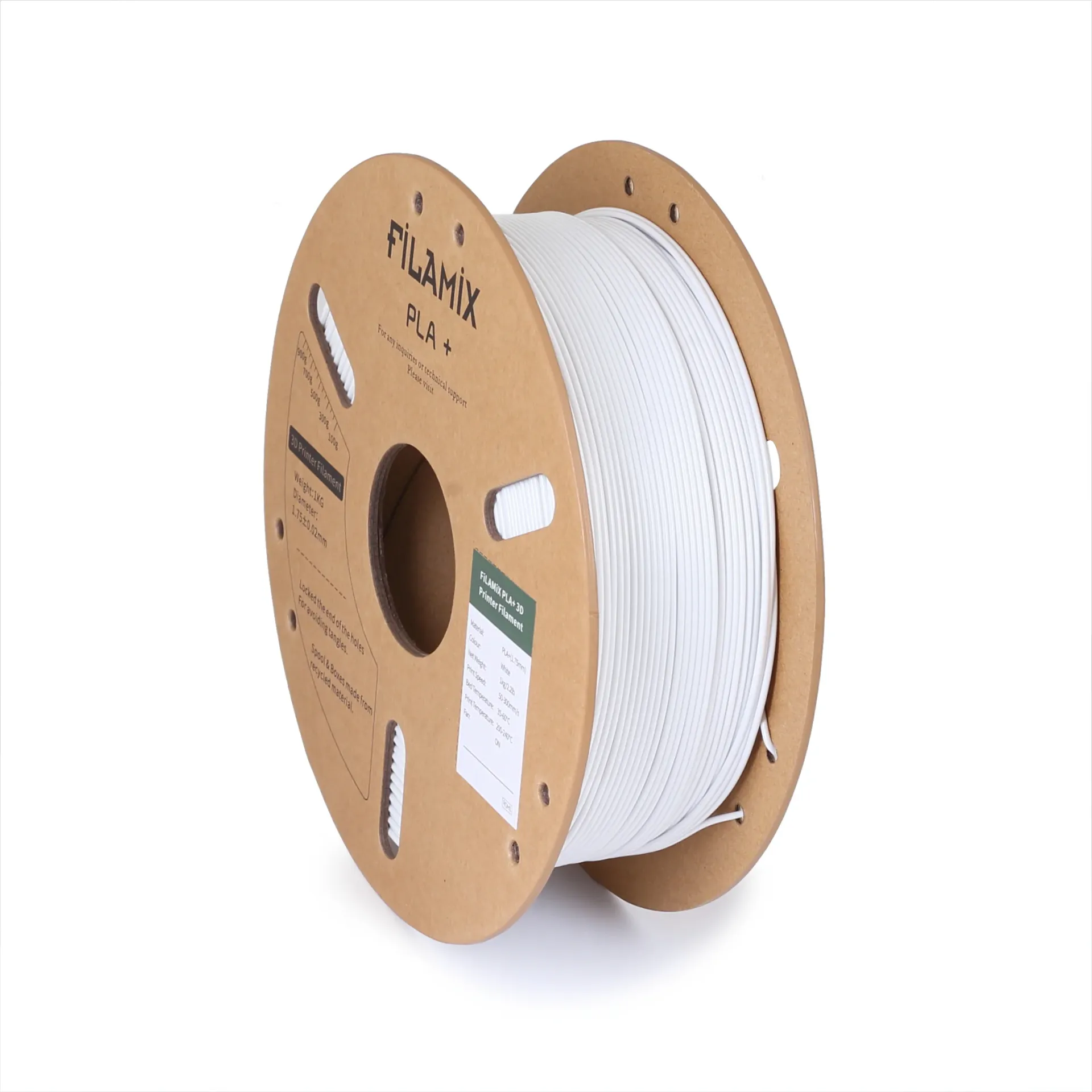 Filamix PLA Plus (PLA+) Filament Beyaz
