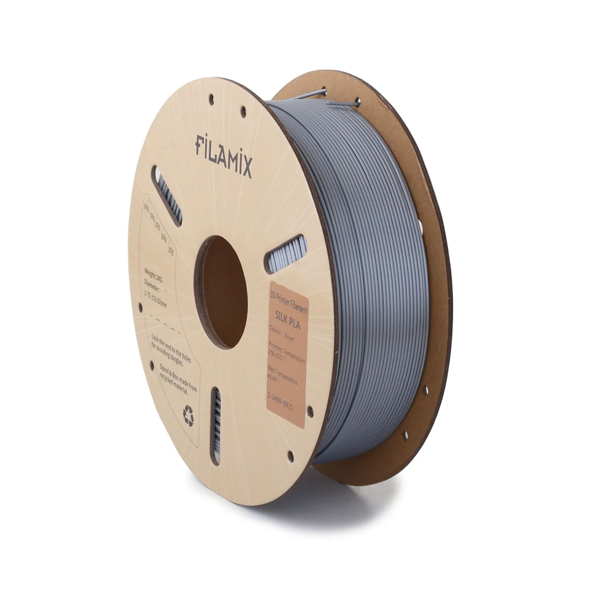 Filamix Silk PLA Filament Gümüş