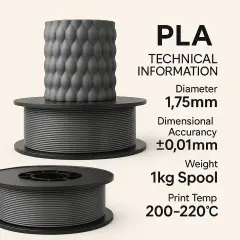 Filetto PLA Plus (PLA+) Filament Gri
