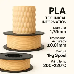 Filetto PLA Plus (PLA+) Filament Bej