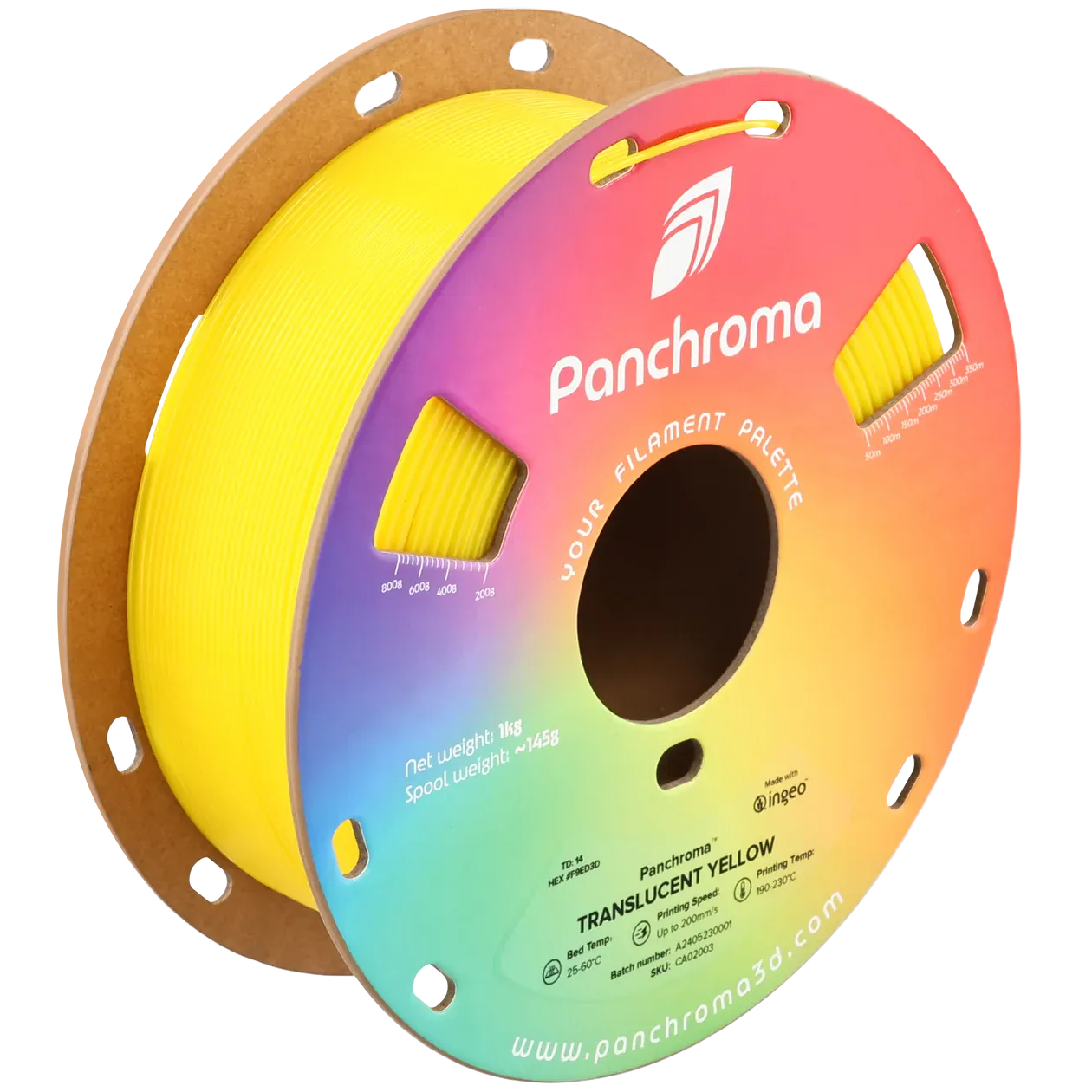 Panchroma Translucent PLA Yellow - Sarı