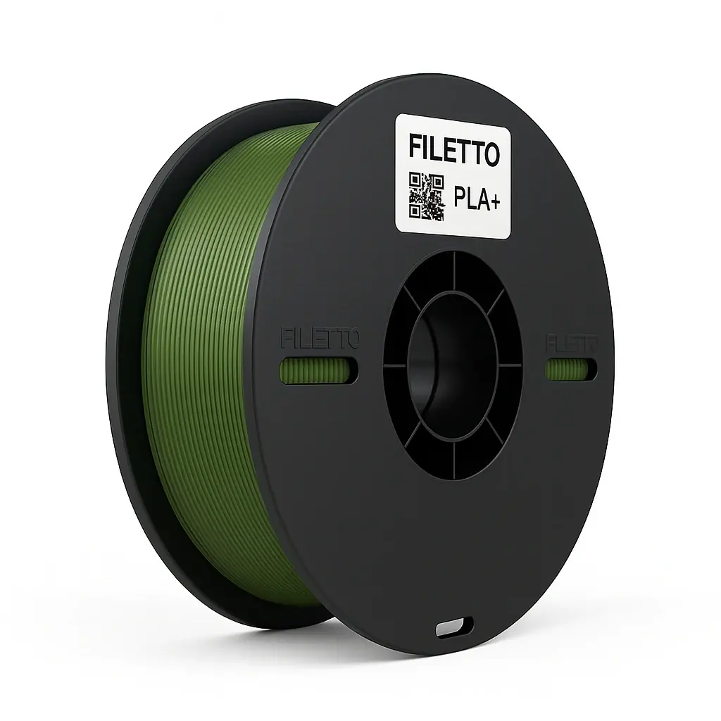Filetto PLA Plus (PLA+) Filament Haki Yeşili
