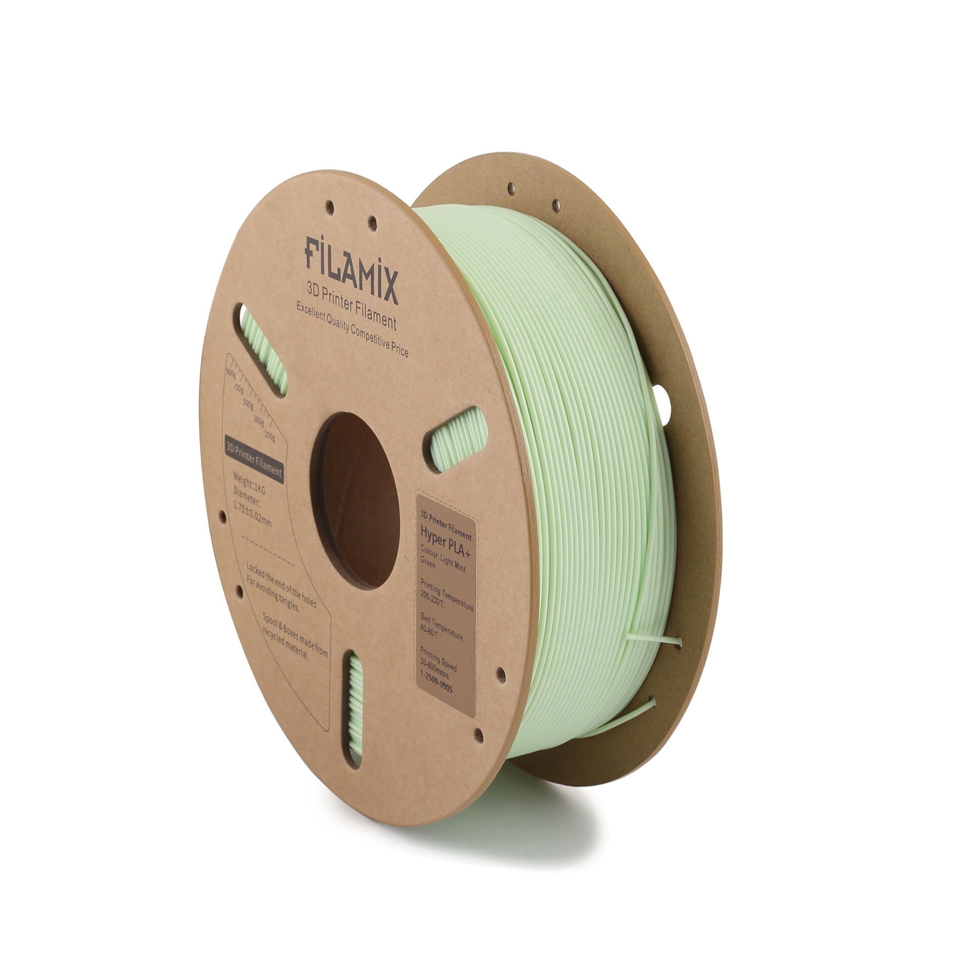 Filamix Hyper PLA+ Filament 1.75 mm 1 Kg - Açık Mint Yeşili
