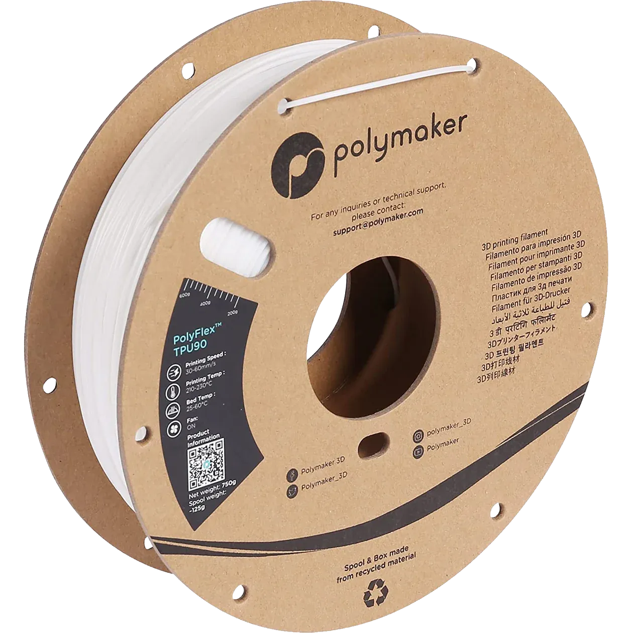 PolyFlex TPU-90A White - Beyaz