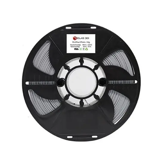 Elas PLA Plus (PLA+) Filament Gümüş Gri