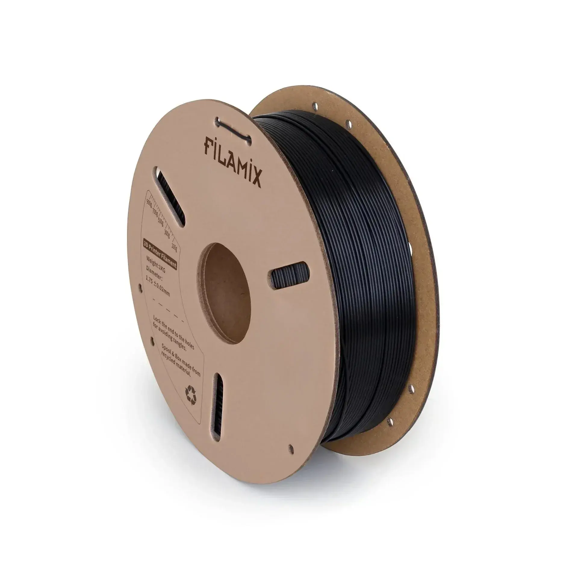 Filamix PLA Plus (PLA+) Filament 1.75 mm 1 Kg - Siyah