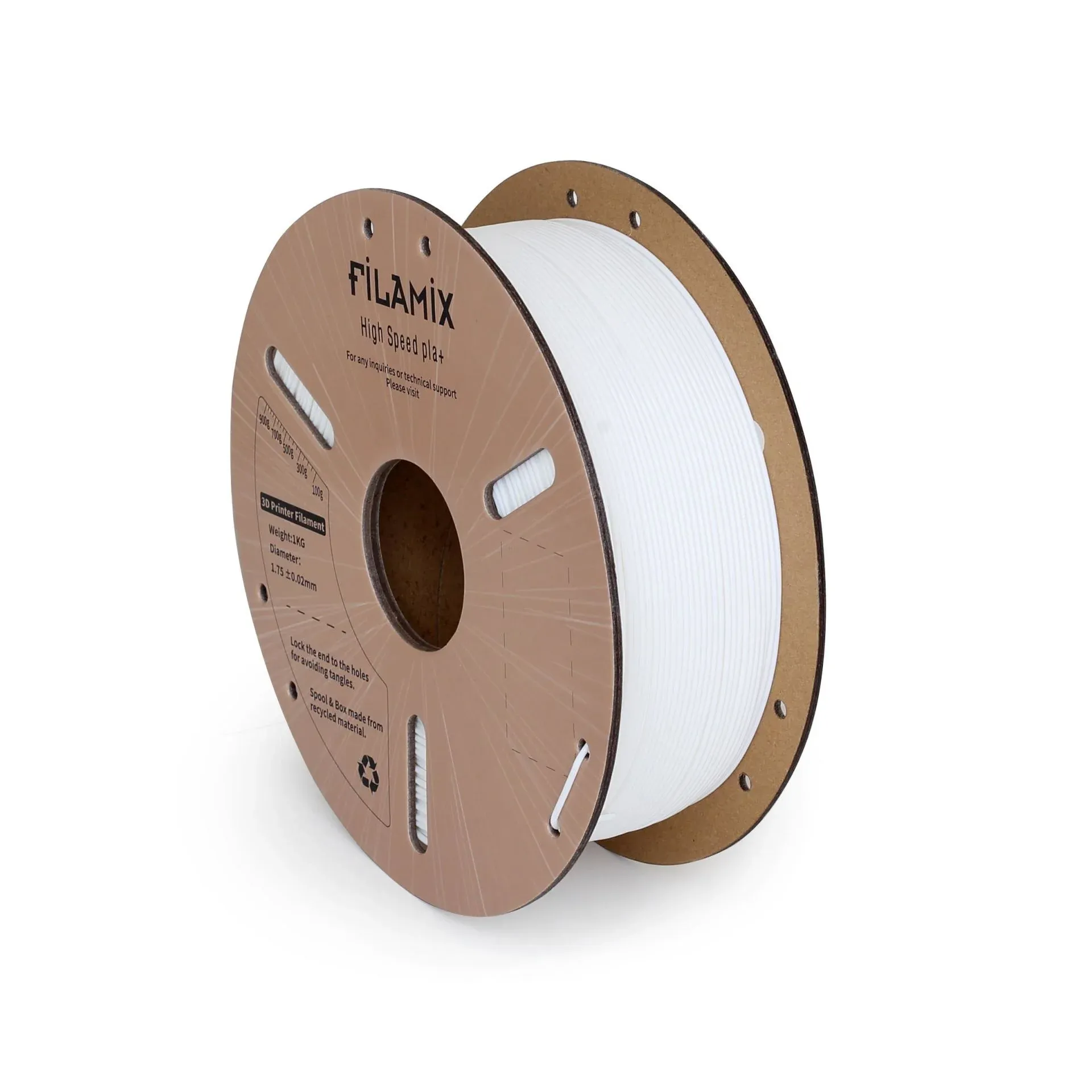 Filamix Hyper PLA+ Filament 1.75 mm 1 Kg - Beyaz